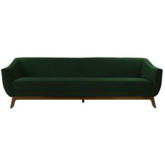 Imagem de Sofá 3 Lugares Athenas, Verde Base Madeira Larbelle Moveis - Larbelle