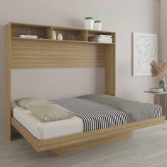 Imagem de Cama Articulada Casal Horizontal com Nichos e Prateleiras Cm8043