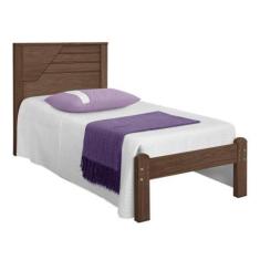 Imagem de Cama de Solteiro em MDF 108x205x98cm Texturizado Bonita e Resistente I