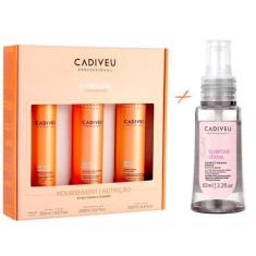 Imagem de Kit Cadiveu Nutri Glow Limpeza E Cuidado + Reparador Pontas - Cadiveu