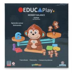 Imagem de Brinquedo Educativo Aprendendo a Somar Monkey Balance EducaPlay - Poli