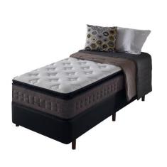 Imagem de Cama Box + Colchão Solteiro Molas Ensacadas Visco Gel Nashville Pillow