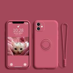 Imagem de Capa de suporte de telefone com anel de silicone líquido para Samsung Galaxy S23 Ultra Plus S22 S21 FE S10 S10E S8 S9 Plus Capa protetora, camélia, para S8