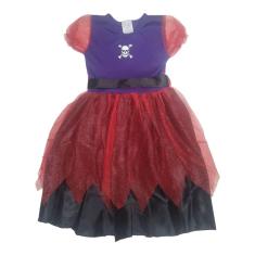 Imagem de Fantasia Halloween Feminina Infantil Bruxinha Baby Vestido de Bruxa Bebe Feiticeira Brilho Carnaval