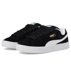 Imagem de PUMA Tênis feminino de camurça GG, Preto/branco, 38