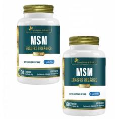 Imagem de 2x MSM Enxofre Orgânico + Vitamina C- 60 Cáps.- Flora Nativa - Flora N