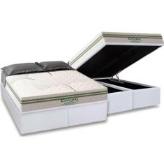Imagem de Conjunto Box Baú Queen: Colchão Espuma Paropas Molas Ensacadas Coliseu