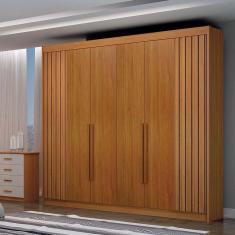 Imagem de Guarda-Roupa Casal São Carlos 6 PT 6 GV Cinamomo