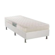 Imagem de Cama Box Solteiro: Colchão Espuma Herval D45 Droom + Base Crc Courano