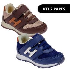 Imagem de Kit 2 Tênis Infantil Masculino Casual e Escolar de Menino Original-Masculino