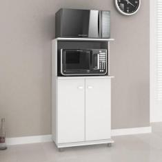 Imagem de Balcão Multiuso 2 Portas com Espaço para Microondas BL3307 Branco - Te