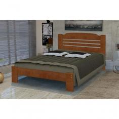 Imagem de Cama Queen Size Valência De Madeira Angelim Castanho