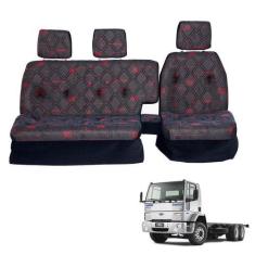Imagem de Sofá Cama Banco Completo Ford Cargo 2001 2002 2003 2004 Verm - Pampa