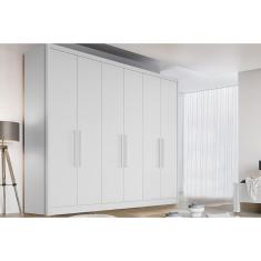 Imagem de Guarda Roupa 6 Portas e 6 Gavetas New Vértice/Messina Branco - Novo Horizonte