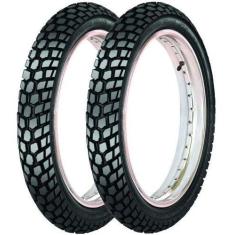 Imagem de Par Pneus 80/100-14 + 60/100-17 St6 Trail Maggion Biz Pop
