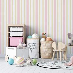 Imagem de Papel de Parede Adesivo Listrado N02067 Rolo de 0,58x3,00M