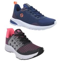 Imagem de Tênis Feminino Esportivo Fitness Caminhada Academia Kit 2 - It Save