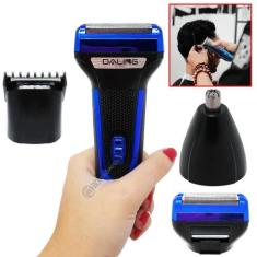 Imagem de Máquina De Cortar Cabelo Barbear Aparador De Pelos 3 Em 1 Recarregável