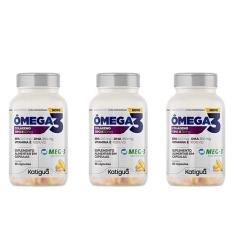 Imagem de Kit 3 Omega 3 Colageno Tipo 2 60 Capsulas - Katigua