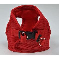 Imagem de Peitoral com Guia para Cães Emporium Distripet Vermelho M