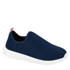 Imagem de Tênis Infantil Feminino Molekinha Casual Calce Fácil 2556108 - Marinho - 31-Feminino