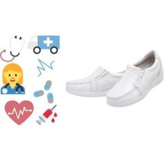 Imagem de Sapato Tenis Feminino Enfermagem Anatômico Couro R 901 Numeração espec