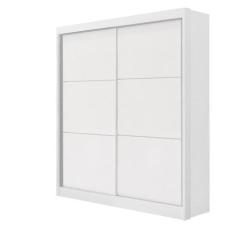 Imagem de Guarda Roupa Solteiro 2 Portas 3 Gavetas - Santorini-Branco - Móveis D