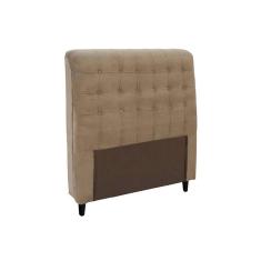 Imagem de Cabeceira Cama Box Estofada Solteiro Solteiro Dama Plus Suede Bege - Simbal