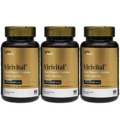 Imagem de 3x Virivital - Pinus Pinaster + Arginina + Ácido Aspártico 90 Cápsulas