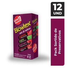 Imagem de Preservativo Blowtex Mix de Sabores Leve 12 Pague 10un