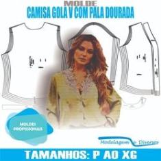 Imagem de Molde Camisa Gola V, Modelagem&diversos, P-xg, Correios