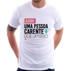 Imagem de Camiseta Doe Um Beijo - Foca Na Moda