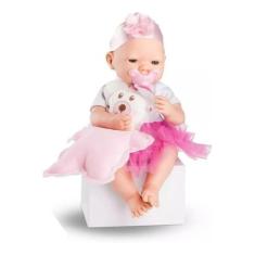 Imagem de Boneca Bebezinho Real Newborn - 34cm Menina - Roma Brinquedo