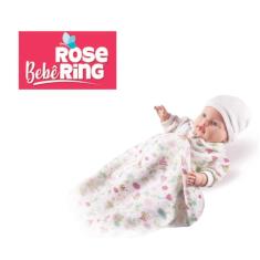 Imagem de Boneca Bebê Menina Rose Ring Som Sonoro e Carteirinha