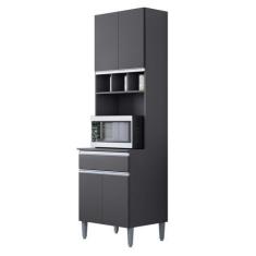 Imagem de Paneleiro Torre Quente 4 Portas Andréia Cinza - Ajl Móveis