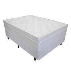 Imagem de Cama Box Casal + Colchão Molas Ensacadas Don Confort Europillow 138x188x74cm