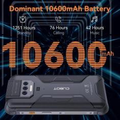 Imagem de Smartphone Cubot Kingkong 8 Rugged 6 Gb 256 Gb 10600Mah  Preto /Vermel