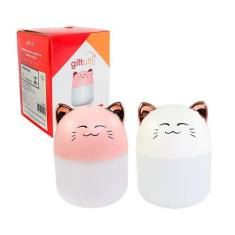 Imagem de Umidificador De Ar Portátil Pequeno Bichinho Gatinho Com Luzes De Led