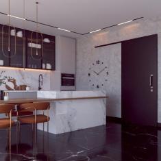 Imagem de Kit Porta De Correr Completa 80x213x14 Com Ferragens Preto