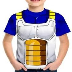 Imagem de Camiseta Infantil Traje Vegeta Estampa Total