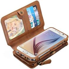 Imagem de Capinha Para Celular Iphone 5 5s SE Tela 4.0 Flip Carteira Cover Wallet Com Porta Cartões Premium Classica