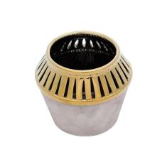 Imagem de Vaso Decorativo cerâmica Royal Decor 14x12cm /marrom