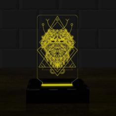Imagem de Luminária Led 3D Signo Leão Abajur 1