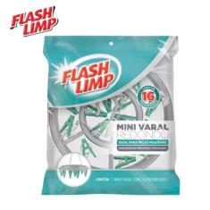 Imagem de Mini Varal Redondo com 16 prendedores - Flash Limp -  / Verde