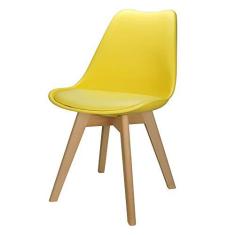 Imagem de Cadeira Charles Eames Leda Design Wood Estofada Base Madeira ()