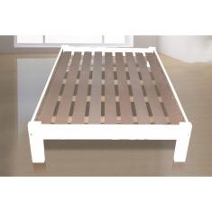 Imagem de Cama Queen Size Turca de Madeira Maciça Angelim Pedra/Tauari