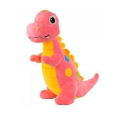 Imagem de Dinossauro De Pelúcia Rosa Com Bolinha 44 Cm