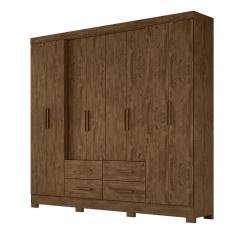 Imagem de Guarda Roupa 8 Portas San Lorenzo Plus Castanho Wood 941331 Moval
