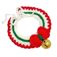 Imagem de Coleira de Cachorro de Natal Fofa Forte M Suprimentos para Animais de Estimação Com Sino para Cães (M 6‑8 cm/2,4‑3,1 pol.)