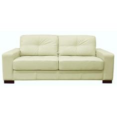 Imagem de Sofá 2 Lugares Milão 150cm Couro Off White